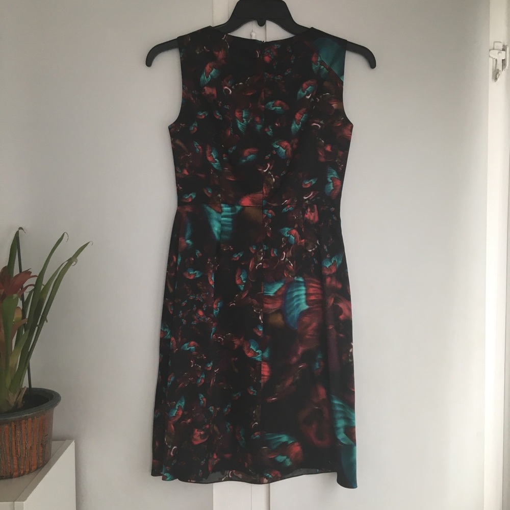 Erdem Silk Dress in Butterfly Print, Multi-colors